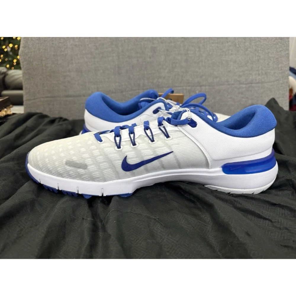 NIKE Free‎ NN Golf Shoes Womens Size 14 White Royal Blue FN0332-400 Unisex